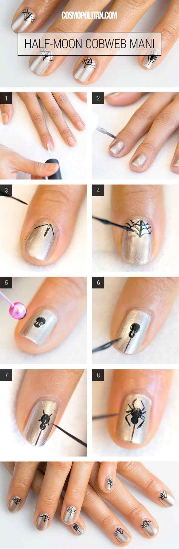 tutorial uñas halloween