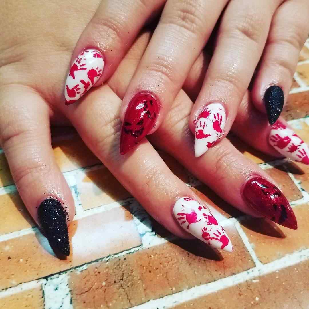 uñas de halloween terror