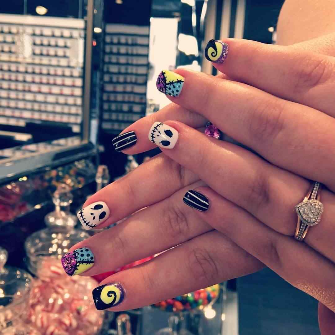 uñas de hallowen decoradas