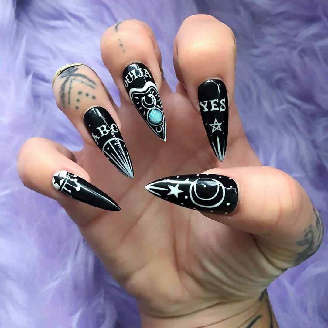 uñas de ouija halloween