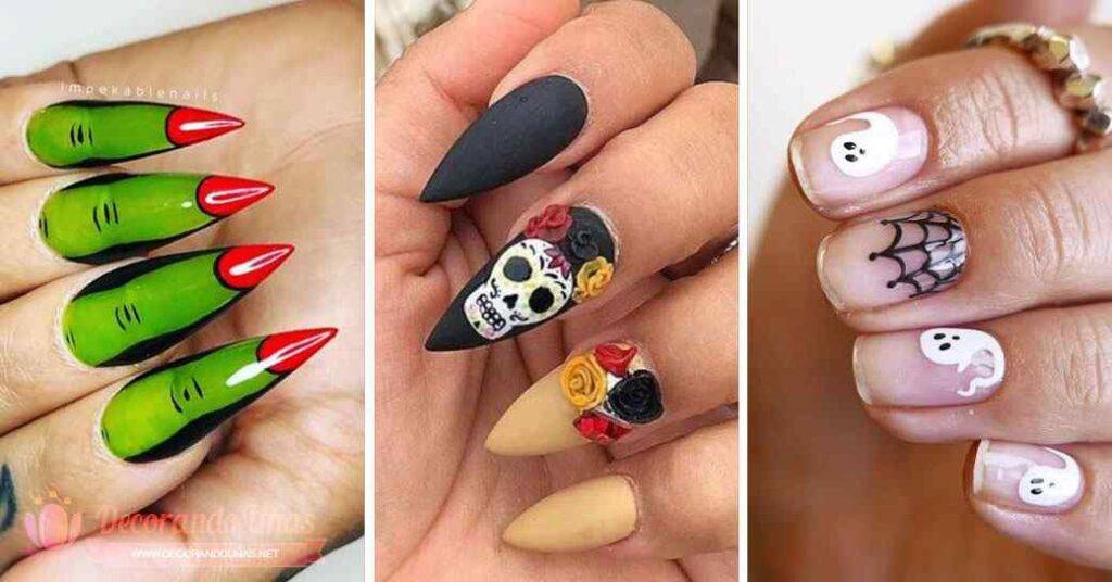 diseños de uñas para halloween